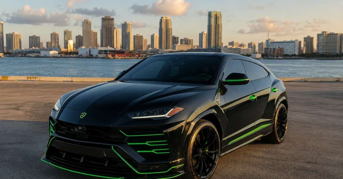 luxury lamborghini car black